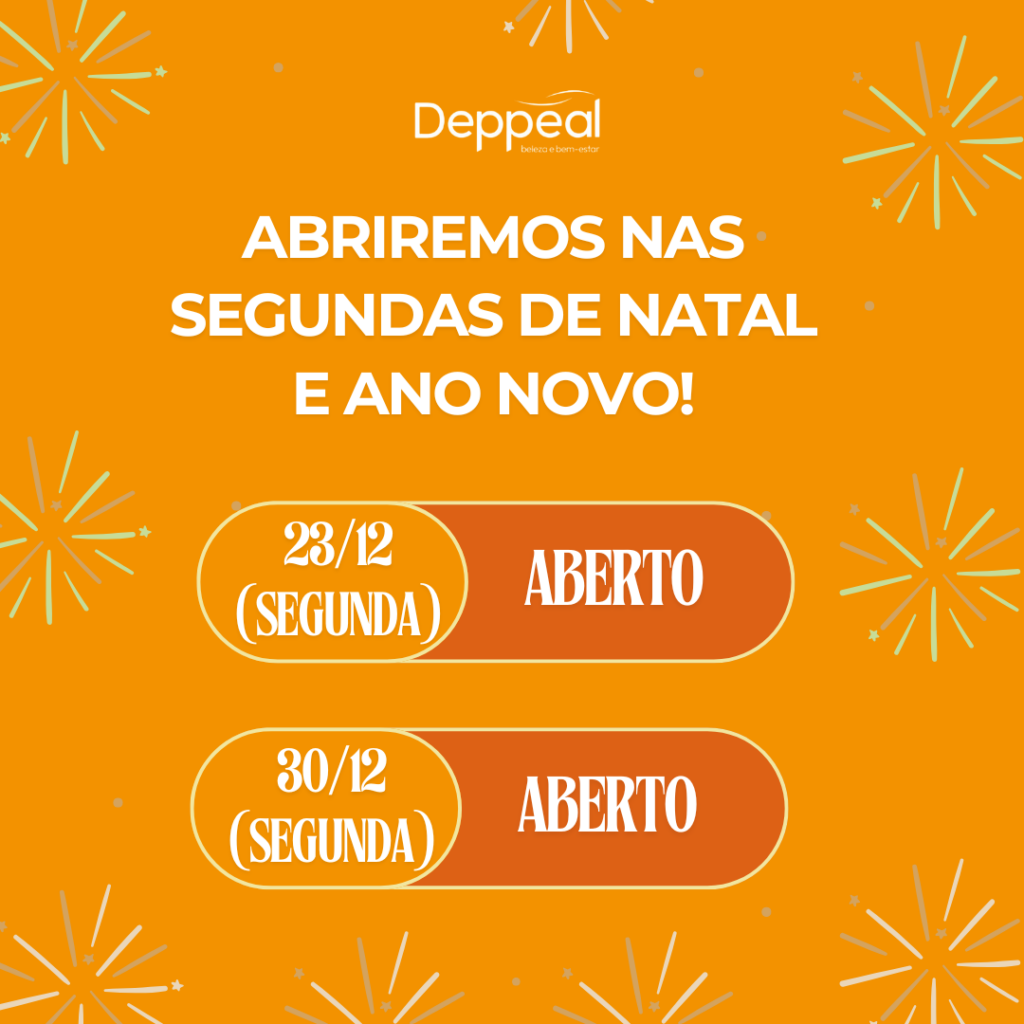 Abriremos nas segundas dias 23/12 e 30/12